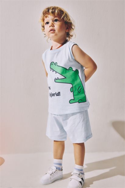 Baby Boy 2 piece Regular Fit Animal Set