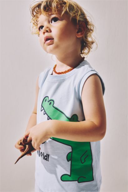 Baby Boy 2 piece Regular Fit Animal Set