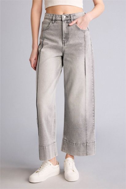 High Waist Wide Leg Trousers