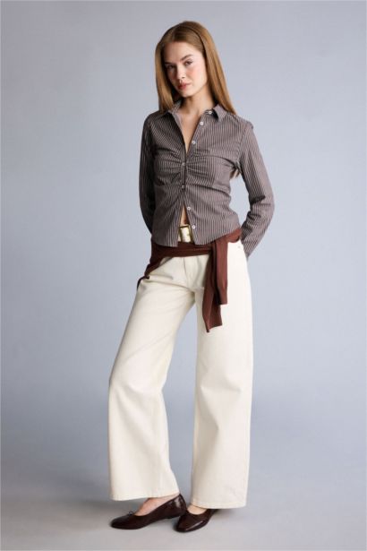 High Waist Wide Leg Trousers