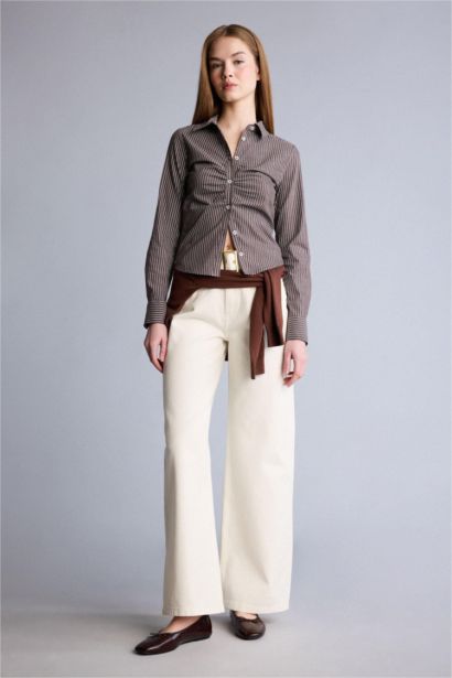 High Waist Wide Leg Trousers