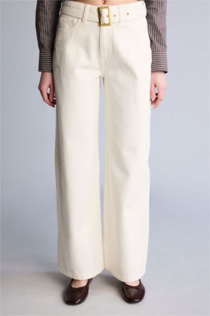 High Waist Wide Leg Trousers
