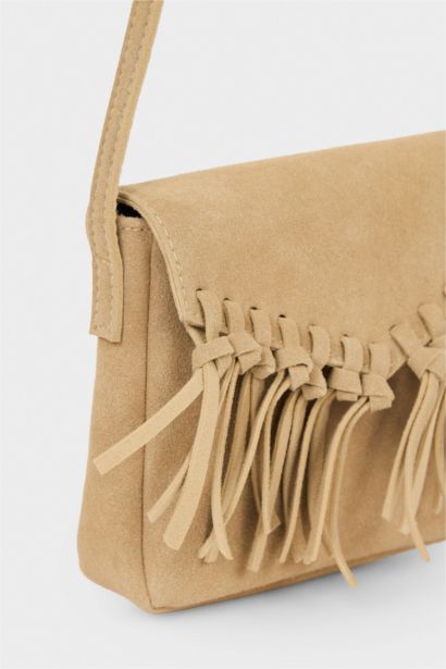 Girl Suede Crossbody Bag
