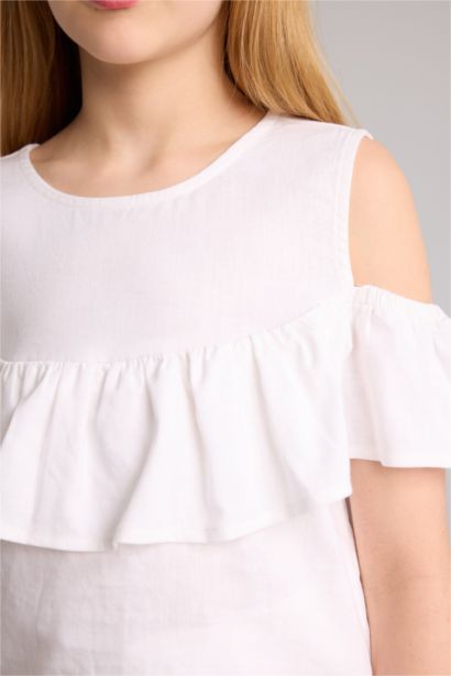 Блузка с коротким рукавом для девочек