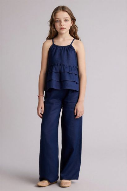 Қыз балаларға арналған қысқа жеңді блузка