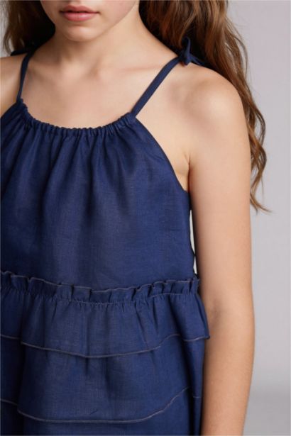 Қыз балаларға арналған қысқа жеңді блузка