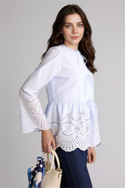 Regular Fit Woven Long Sleeve Tunic