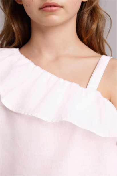 Қыз балаларға арналған қысқа жеңді блузка