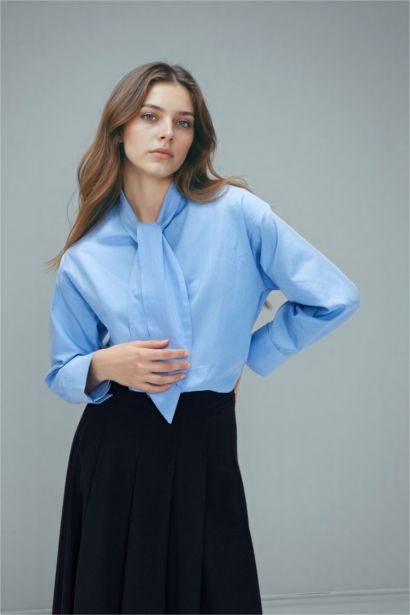 Regular Fit Poplin Long Sleeve Tunic