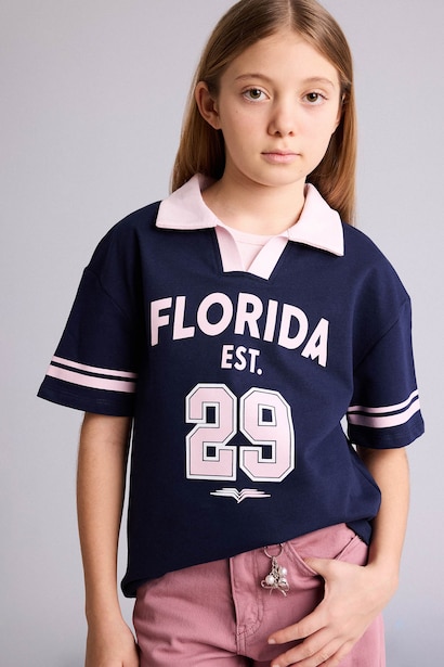Girl Printed Oversize T-Shirt