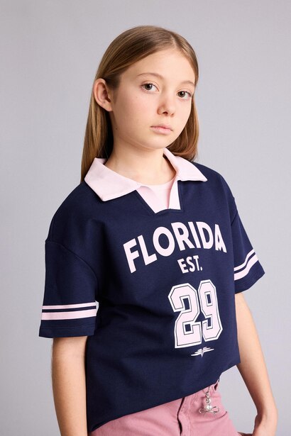 Girl Printed Oversize T-Shirt