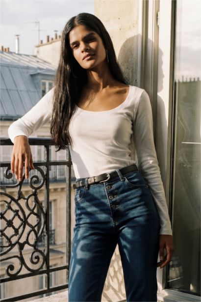 تيشيرت مضلع سليم فيت