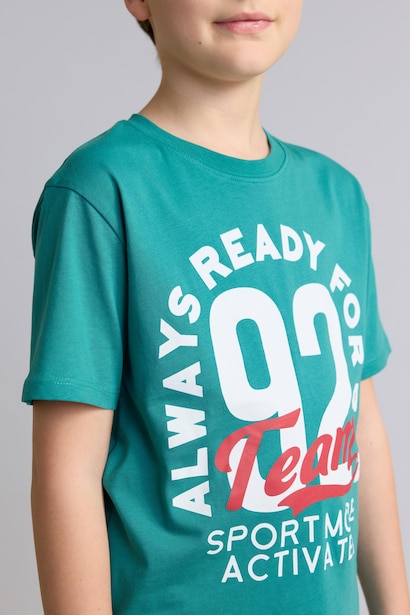Ensemble T-shirt imprimé et Short pour garçon