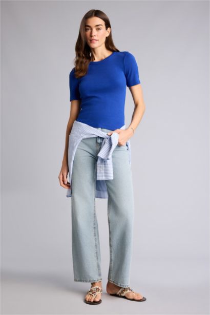 Slim Fit Camisole Short Sleeve T-Shirt