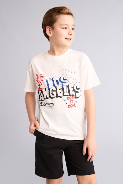 Boy 2 piece Regular Fit T-shirt and Shorts Set