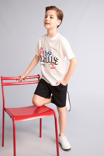 Boy 2 piece Regular Fit T-shirt and Shorts Set