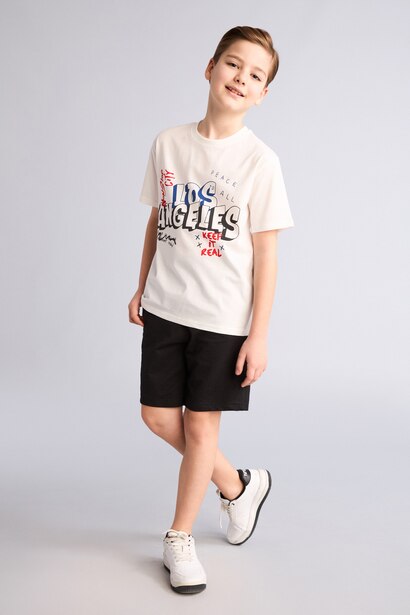 Boy 2 piece Regular Fit T-shirt and Shorts Set