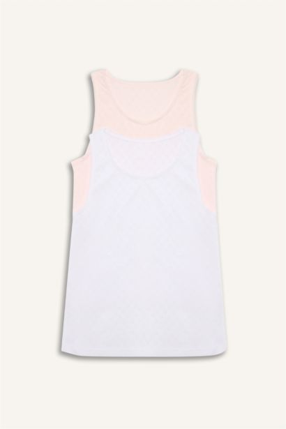 تانك توب بناتي قصة عادية - قطعتين