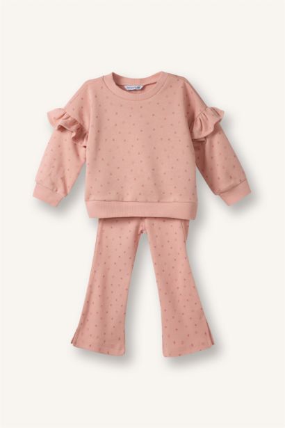 Ensemble Sweatshirt à motifs et Legging pour bébé fille