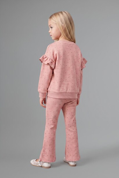 Ensemble Sweatshirt à motifs et Legging pour bébé fille