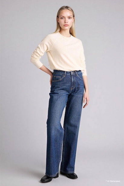 Regular Fit Crew Neck Basic Long Sleeve T-Shirt