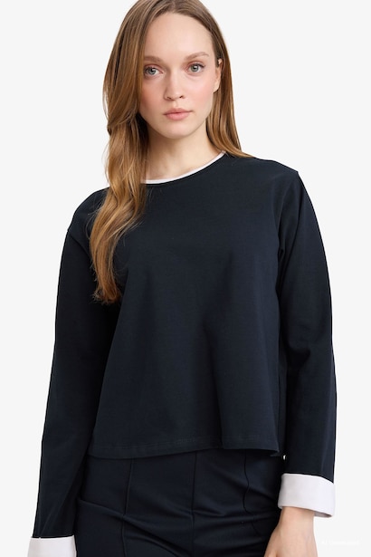 100% Cotton Loose Fit Long Sleeve Tunic