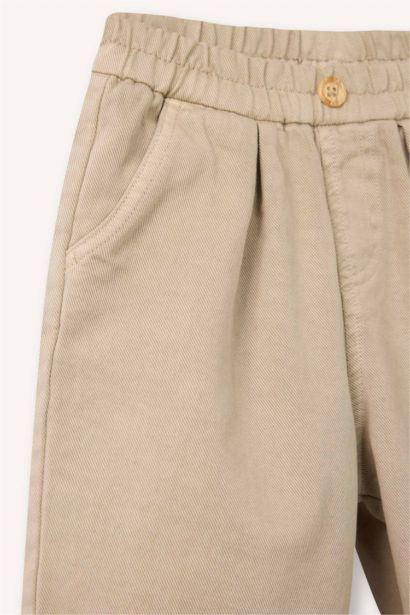 سروال بيبي أولاد جبردين قصة عادية برجل عادي بجيب مزين