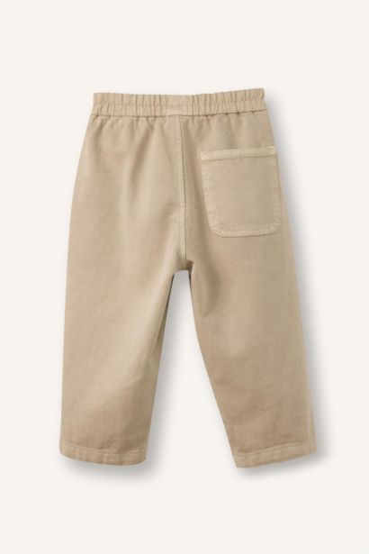 سروال بيبي أولاد جبردين قصة عادية برجل عادي بجيب مزين