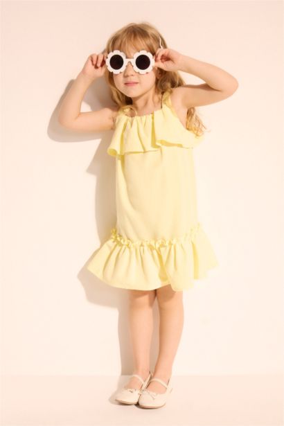 Regular Fit Sleeveless Woven Dress