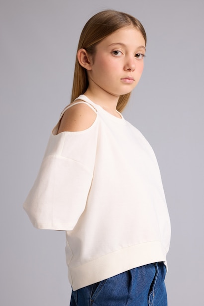 Girl Oversize Crew Neck Short Sleeve T-Shirt