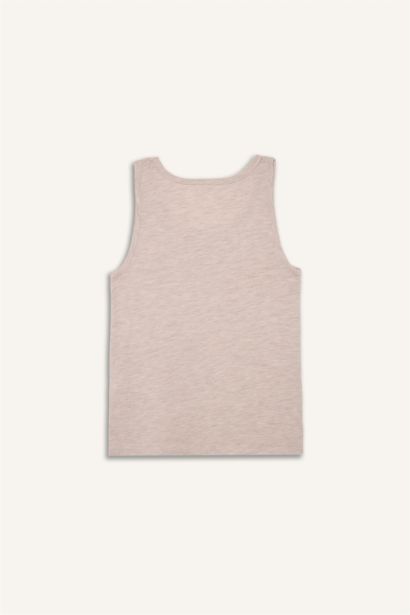 فانيلة بناتي قصة عادية وطبعة دب - قطعتين