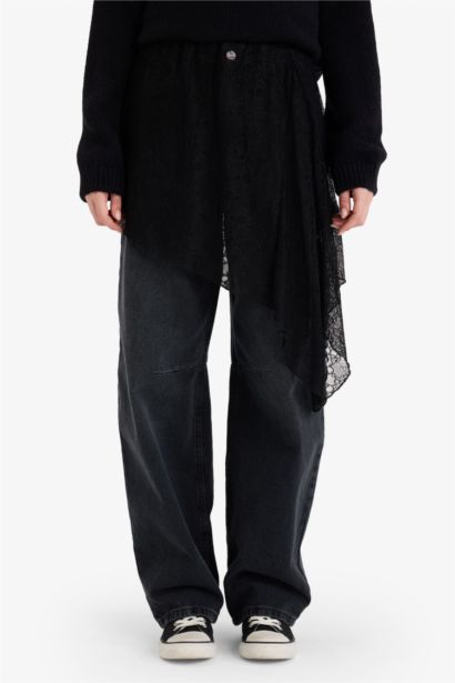 A-Line Normal Waist Lace Mini Skirt