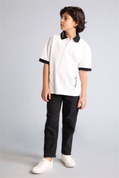 Oversıze Polo Yaka Tişört