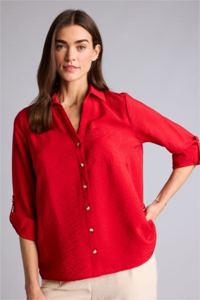 Chemise à manches longues Coupe régulière