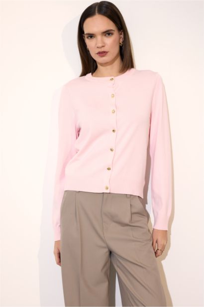 Cardigan en maille Coupe régulière