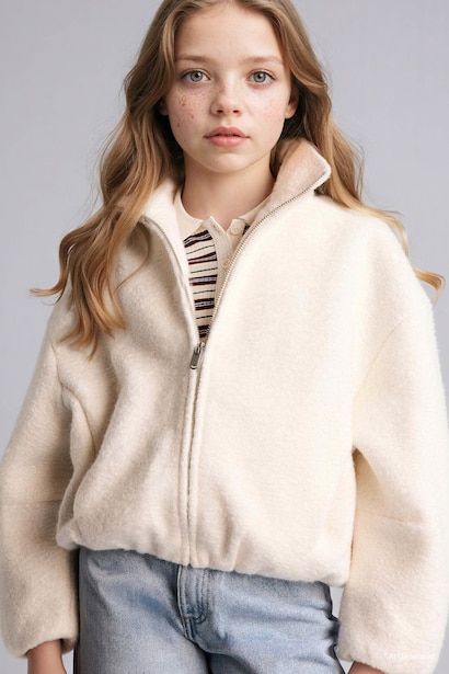 Girl Turtleneck Puffer Jacket