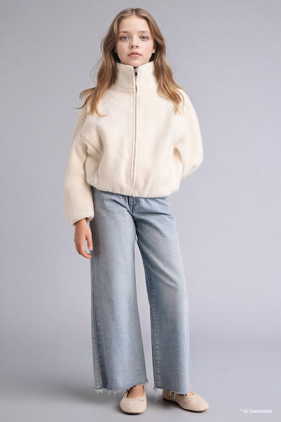 Girl Turtleneck Puffer Jacket