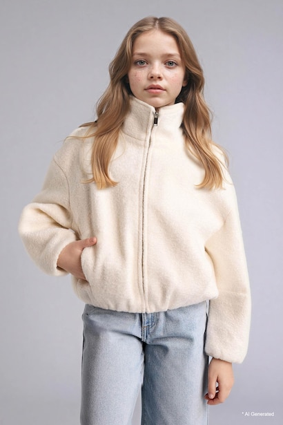 Girl Turtleneck Puffer Jacket