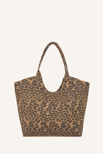 Woman Embroidered Canvas Beach Bag