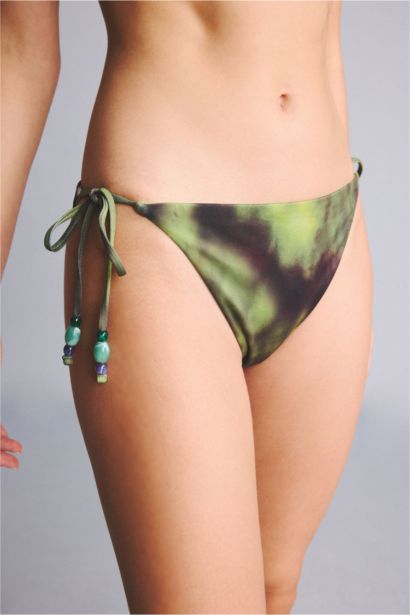 Regular Fit Desenli Bikini Alt