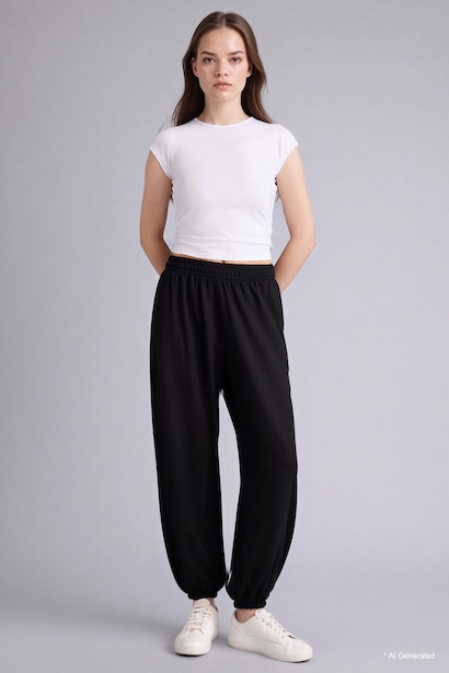 Pantalon basique Coupe ballon