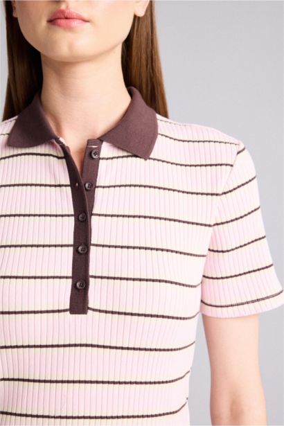 Slim Fit Short Sleeve Polo T-Shirt