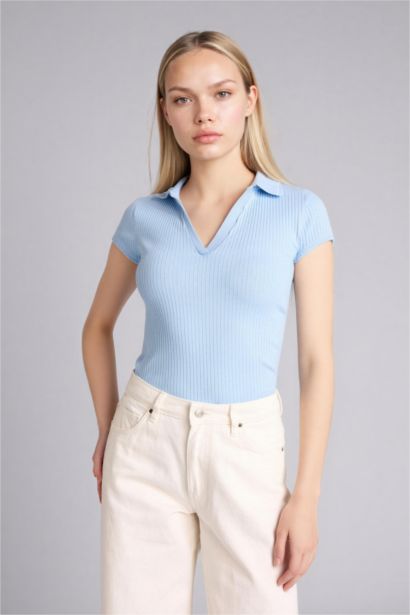 Woman Short Sleeve Polo T-Shirt