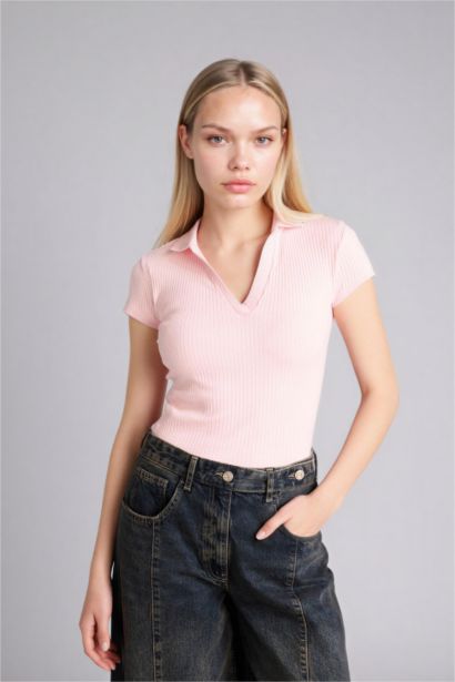 Woman Short Sleeve Polo T-Shirt