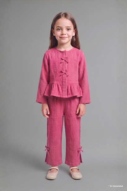 Baby Girl Muslin 2 Piece Set