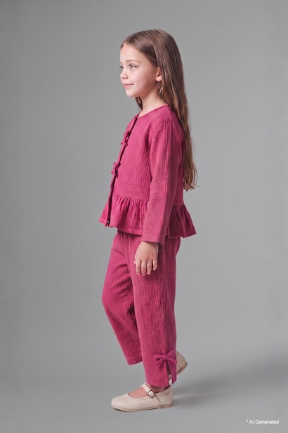 Baby Girl Muslin 2 Piece Set