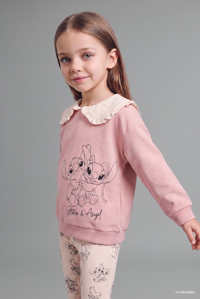 2 piece Regular Fit Baby Collar Lilo & Stitch Licensed Set
