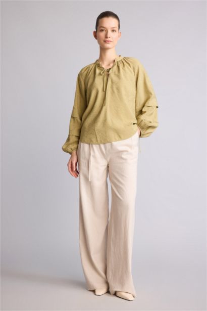 Relaxed Fit Uzun kollu Bluz