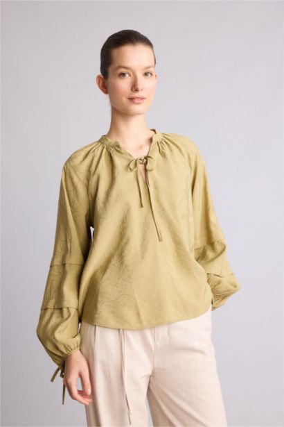 Relaxed Fit Uzun kollu Bluz