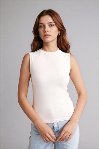 بلوز نص ردن سليم فيت هاينك وياخة عالية